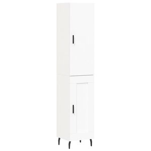 vidaXL augstais skapītis, balts, 34,5x34x180 cm, inženierijas koks