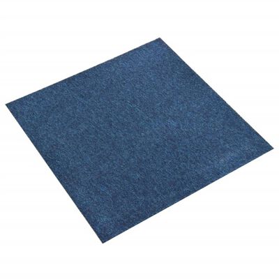 vidaXL paklājflīzes, 20 gab., 5 m², 50x50 cm, tumši zilas