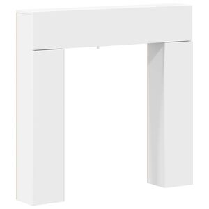 vidaXL Kamīna rāmis Balts 102 x 18 x 100,5 cm Inženierijas koks