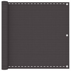 vidaXL Balkona ekrāns Taisnstūra 75 x 700 cm HDPE un alumīnijs