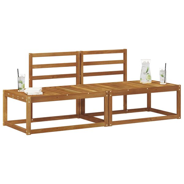 vidaXL Āra galējais dīvāns 2 Gabals Dabiska 182,5 x 63 x 73 cm