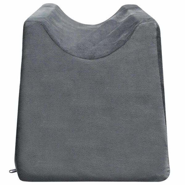 vidaXL Kāju spilvens Vienkrāsains Pelēka