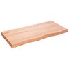 vidaXL vannasistabas letes virsma 100x50x(2-6)cm apstrādāts masīvkoks
