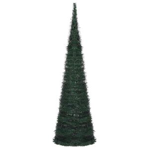 vidaXL Ziemassvētku eglīte Zaļa 150 x 150 cm PVC