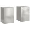 vidaXL Augu statīvs 2 pcs Sudraba 24 x 24 x 35 cm Nerūsējo&scaron;s tērauds