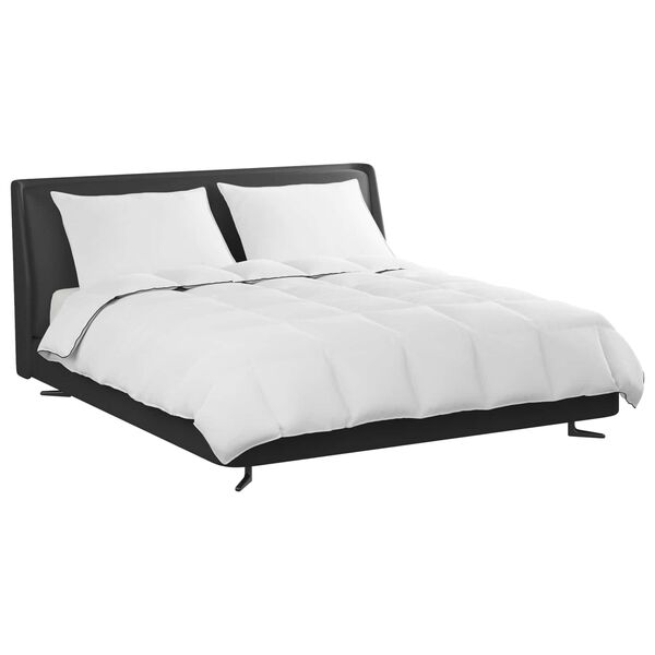 vidaXL Ziemas gultas sega ar spilvenu 3 pcs Balts Dūnu spalva