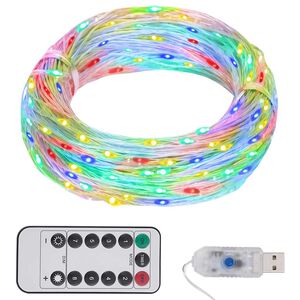 vidaXL LED lampiņu virtene ar 150 LED, daudzkrāsaina, 15 m
