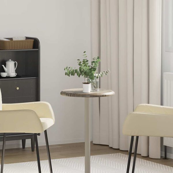 vidaXL galda virsma, &Oslash;40x2,5 cm, pelēks marmors