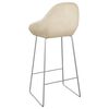 vidaXL bāra krēsli, 2 gab., krēmkrāsas samts