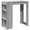 vidaXL bāra galds ar plauktiem, 102x50x103,5 cm, inženierijas koks