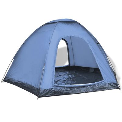 vidaXL telts 6 personām, zilā krāsā