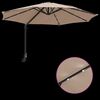 vidaXL Dārza parasols Pelēkbrūna 248 x 248 x 148 cm