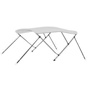 vidaXL trīsloku motorlaivas jumts, balts, 183x140x137 cm