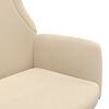 vidaXL atpūtas krēsls, krēmkrāsas audums