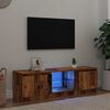 vidaXL TV skapītis ar LED lampiņām, 140x40x36 cm, inženierijas koks