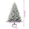 vidaXL Mākslīgais iepriek&scaron; apgaismotais Ziemassvētku koks ar bumbu komplektu