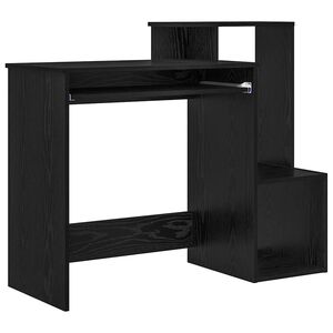 vidaXL Galds Melns ozolkoks 106 x 41 x 88.5 cm Inženierijas koks