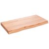 vidaXL vannasistabas letes virsma, 80x40x(2-6)cm, apstrādāts masīvkoks