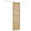 vidaXL Slīdo&scaron;ās durvis Dabisks un balts 61 x 198,5 cm