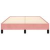 vidaXL gultas rāmis bez matrača rozā 120x190 cm samts