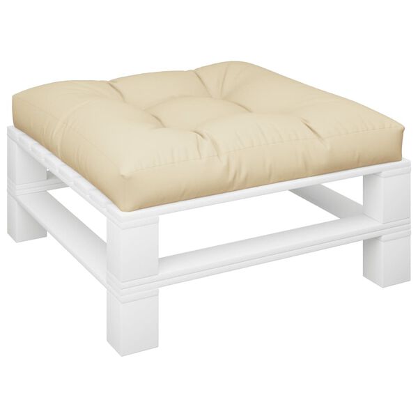 vidaXL pale&scaron;u dīvāna matracis, 70x70x12 cm, bē&scaron;s