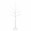 vidaXL Bērza Ziemassvētku eglīte Balts 22 x 22 x 120 cm Plastmasa
