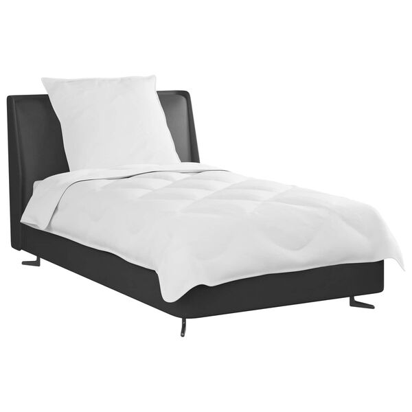 vidaXL Sega ar spilvenu 2 pcs Balts Mikro&scaron;ķiedra