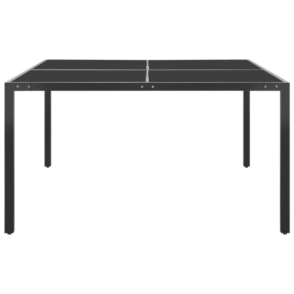 vidaXL 9-daļīgs dārza mēbeļu komplekts, tērauds