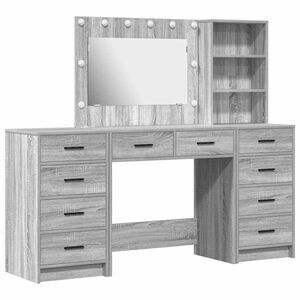 vidaXL Dressing galds 3 gab. Pelēks Sonoma 78,5 x 41 x 135 cm