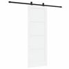 vidaXL Slīdo&scaron;ās durvis ORKDAL Balts 78 x 211 cm Ciets priedes koks