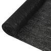 vidaXL norobežojo&scaron;ais tīkls, melns, 3,6x25 m, HDPE, 150 g/m&sup2;