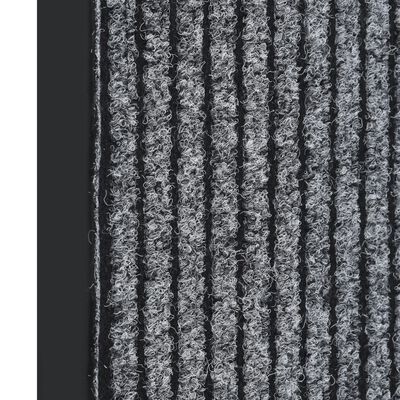 vidaXL durvju paklājs, svītrains, pelēks, 40x60 cm