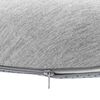 vidaXL Sēdvietas spilvens Gai&scaron;i pelēks 42 x 36,5 x 8 cm Atmiņas putas