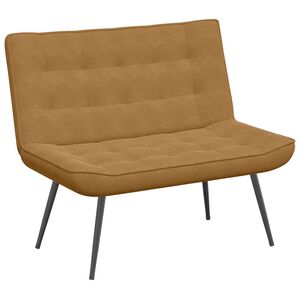 vidaXL sols, 110x74x84 cm, brūns samts