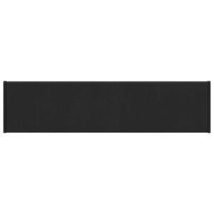 vidaXL Logu palodze Melna ar koka tekstūru 60 x 25 x 4,5 cm PVC