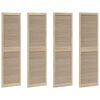 vidaXL Kabeļa Durvis ar durvīm 4 pcs Dabiska 201 x 2,1 x 59,5 cm