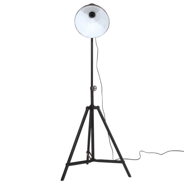 vidaXL grīdas lampa, 25 W, melna, 61x61x90/150 cm, E27