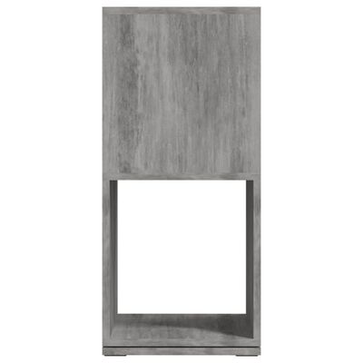 vidaXL grozāms plaukts, betonpelēks, 34,5x34,5x75,5 cm, skaidu plātne