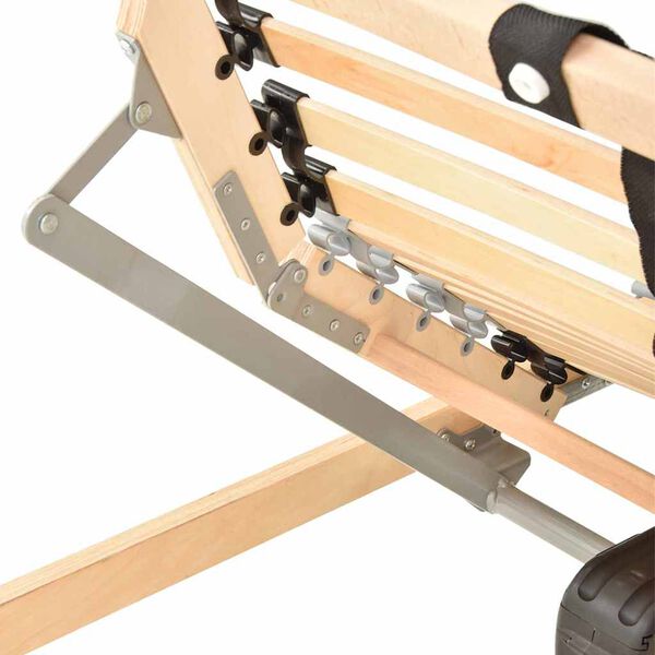 vidaXL Lamelu gultas pamatne Brūna 80 x 190 cm Cietā bērza koks