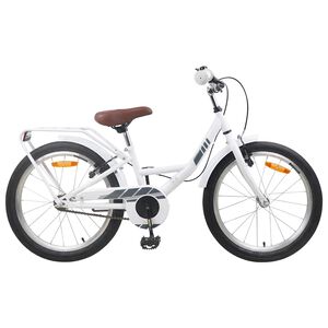 vidaXL Bērnu Velosipēds 18 Collas 5-7 gadiem Balts
