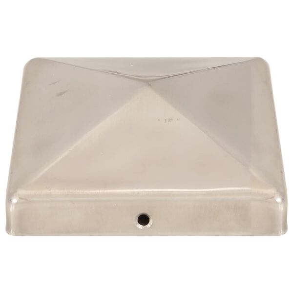 vidaXL stabu cepurītes, 6 gab,. nerūsējo&scaron;s tērauds, 101x101 mm