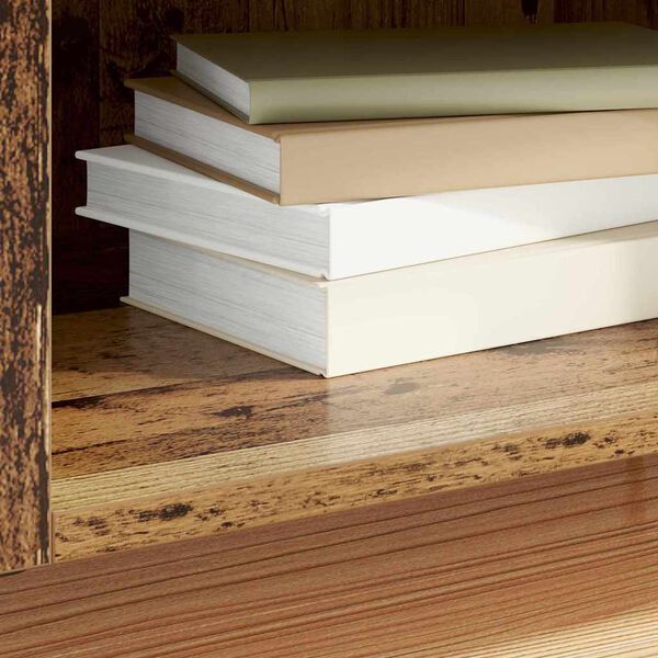 vidaXL Pla&scaron;u skapis Vecs koks 121 x 38 x 48 cm Inženierijas koks