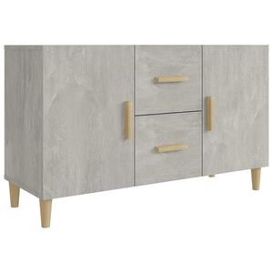 vidaXL kumode, betona pelēka, 100x36x60 cm, inženierijas koks