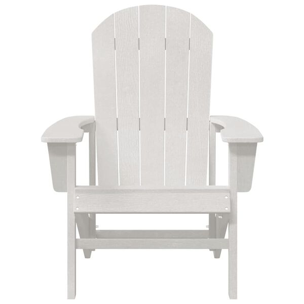vidaXL Adirondack krēsls Balts 82 x 74 x 92 cm HDPE