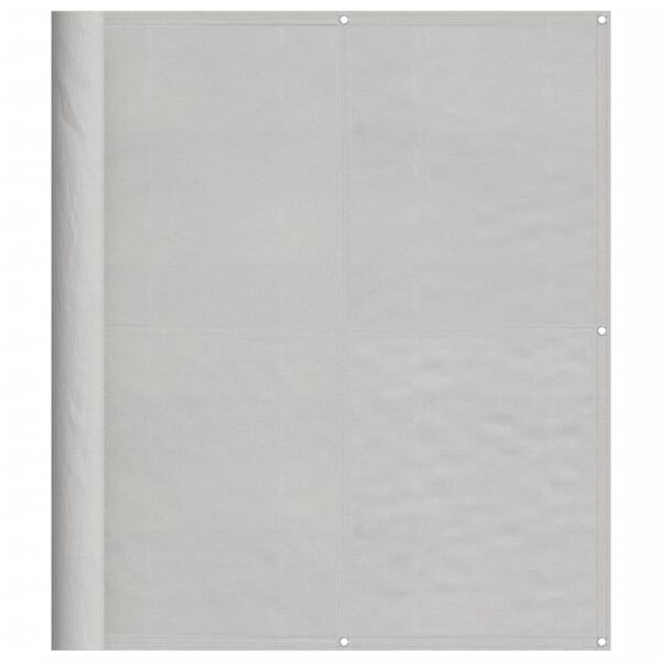vidaXL balkona aizslietnis, gai&scaron;i pelēks, 120x600 cm, 100% poliestera
