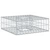 vidaXL Gabions pacelta gulta 60 x 60 x 20 cm Cinkots tērauds Sudraba