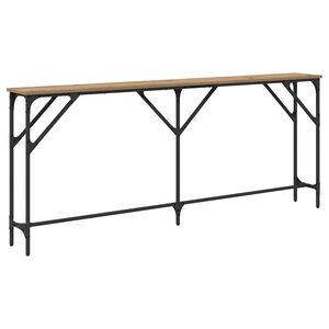 vidaXL Konsoles galds amatnieku ozola 180 x 23 x 75 cm