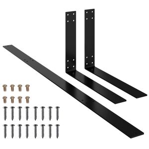 vidaXL pale&scaron;u dīvāna atzveltne, 110 cm, melna, dzelzs