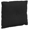vidaXL Atpakaļ spilvens Melna 60 x 19 x 50 cm audums
