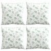 vidaXL Izkaisītie spilveni Lapa 4 pcs Lapu raksts 60 x 60 cm